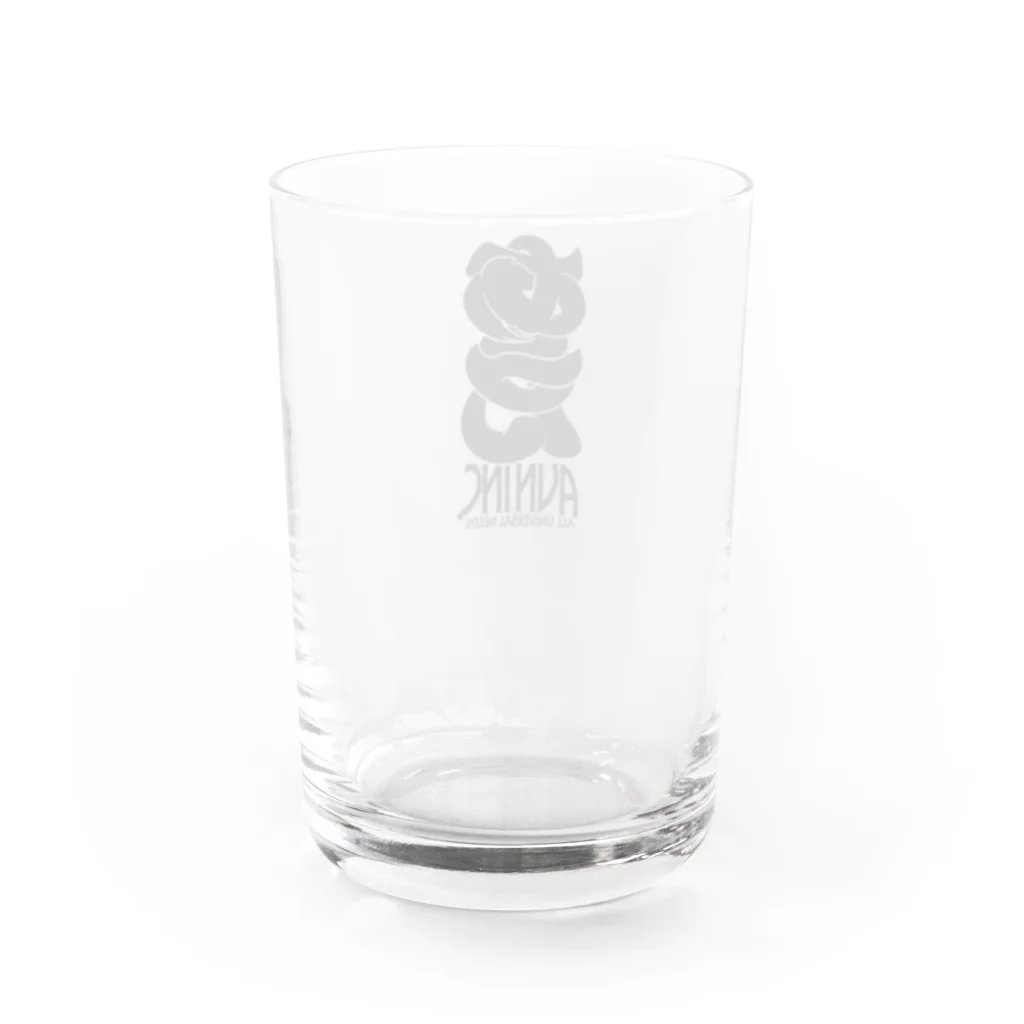 ナミカゼ商店のひらがなのあうん Water Glass :back