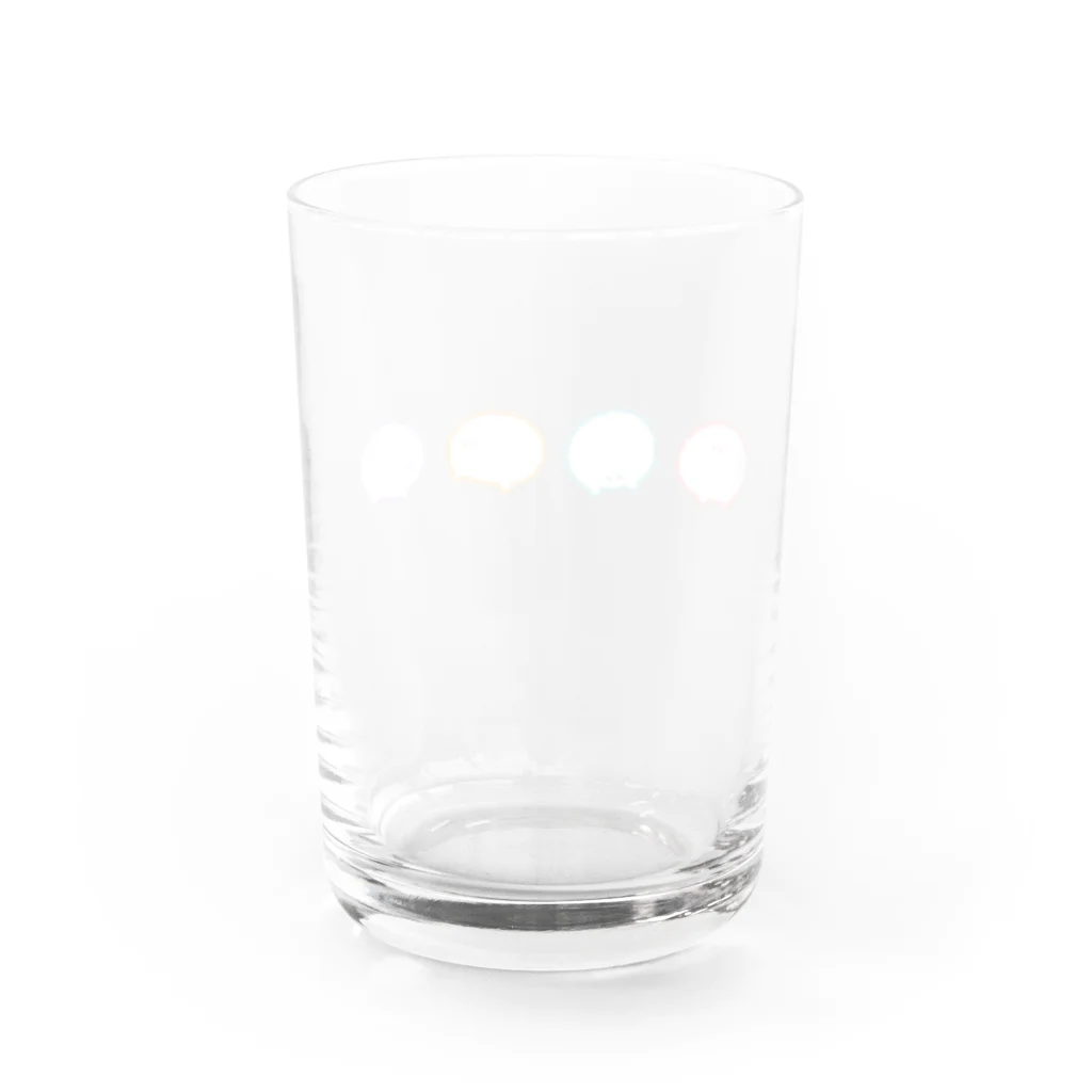 かじきのまるくカラフル Water Glass :back