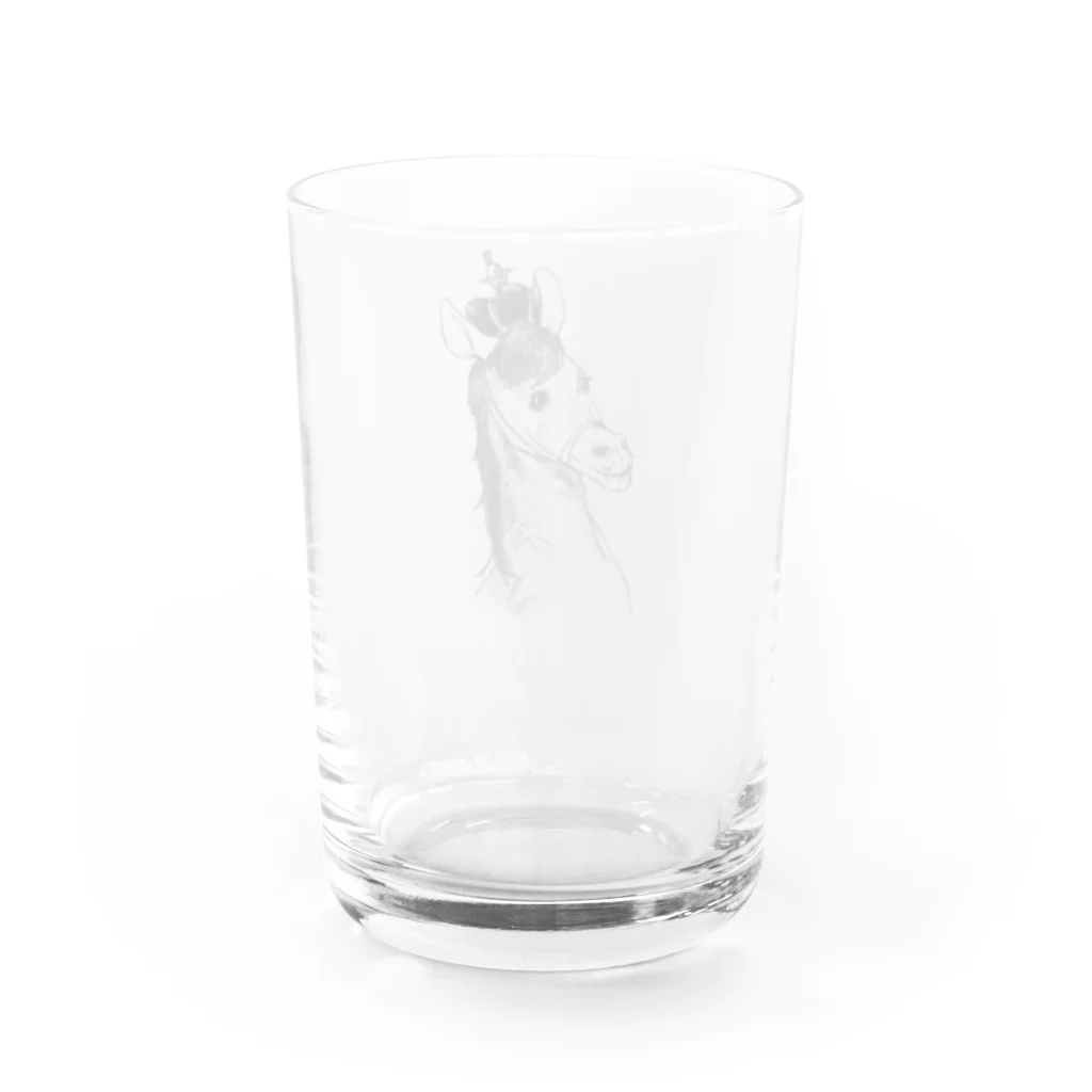 MOMODAMONのエリザベス、馬。 Water Glass :back