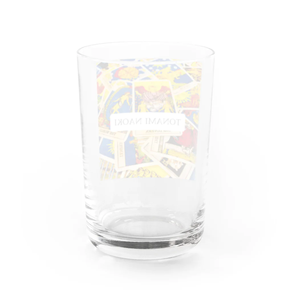 TONAMI NAOKIのタロット物販ブースのTONAMI NAOKI LOGO Water Glass :back