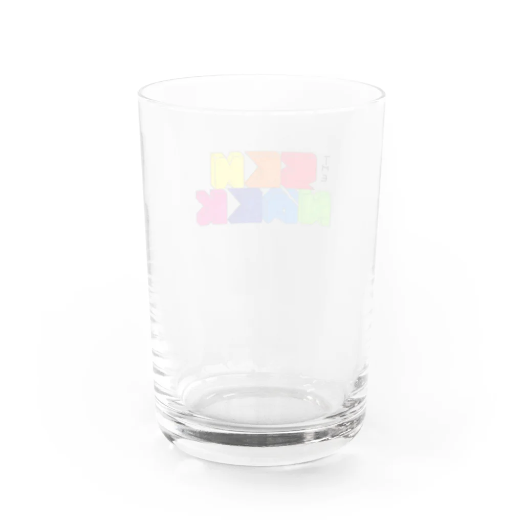 the_schnickschnackのシュニックシュナック ロゴ Water Glass :back