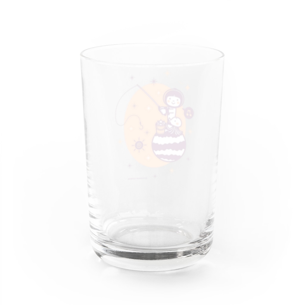 ミニマムユニヴァース@SUZURIのAstronauts - Fishing Water Glass :back
