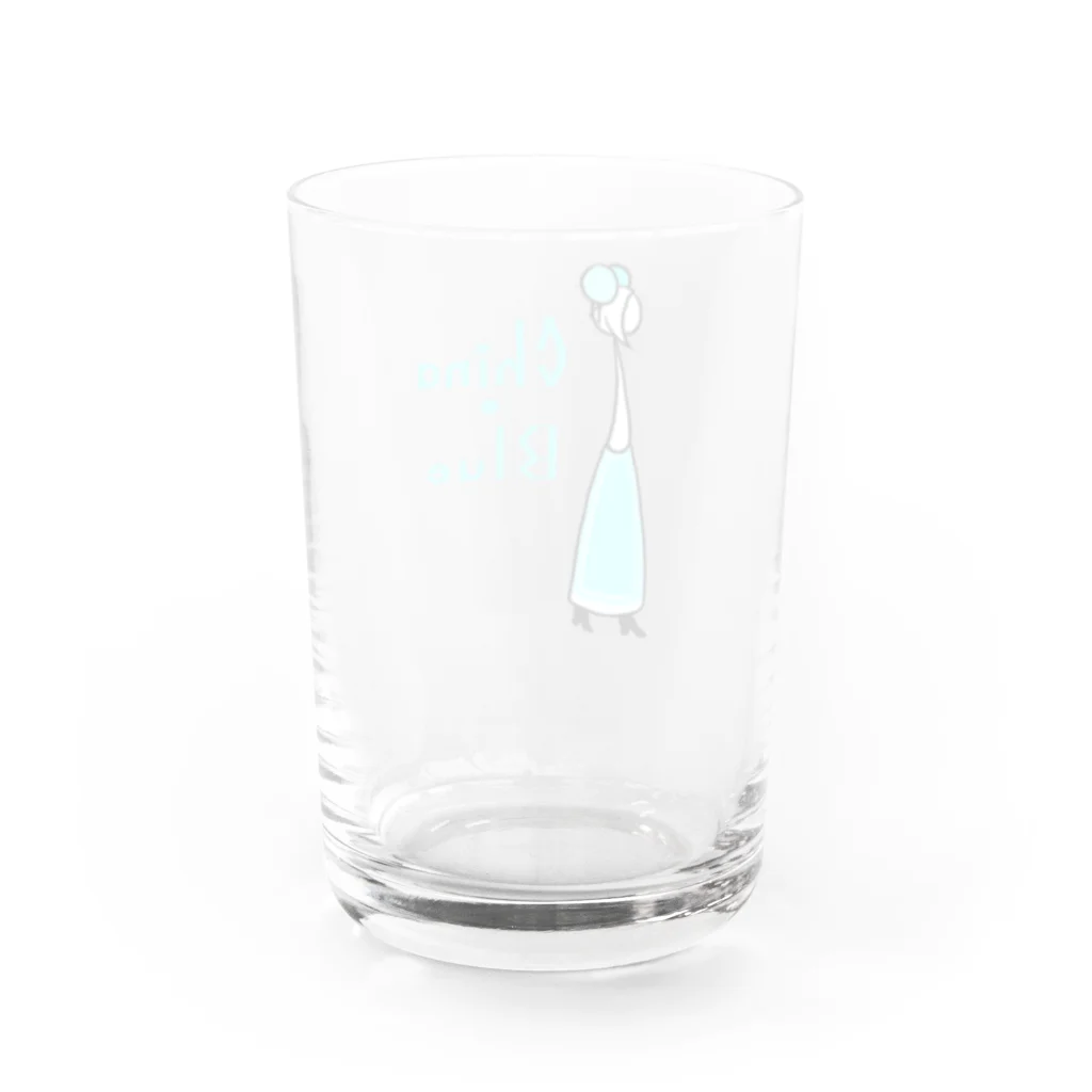 ウサネコのカクテル　チャイナブルー Water Glass :back