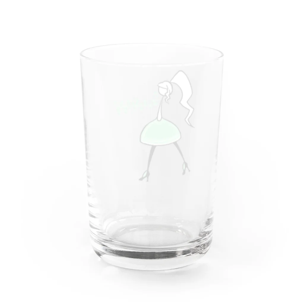 ウサネコのカクテル　グラスホッパー Water Glass :back