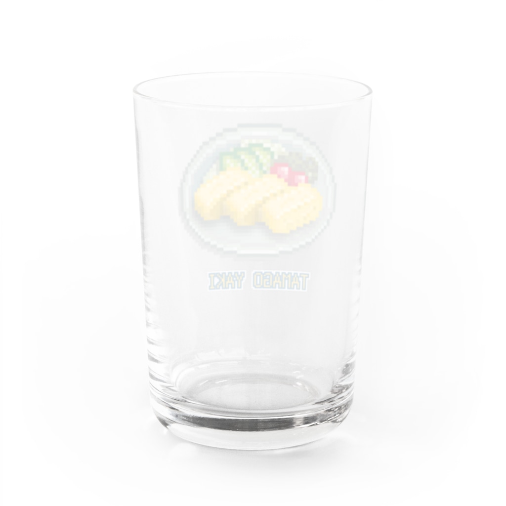 猫と釣り人のタマゴヤキ_2 Water Glass :back