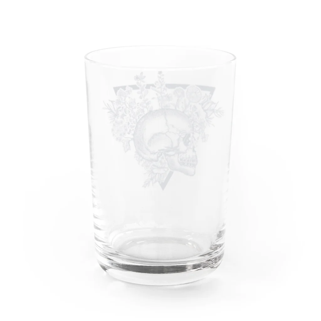 レッドムーンのドクロ様 Water Glass :back