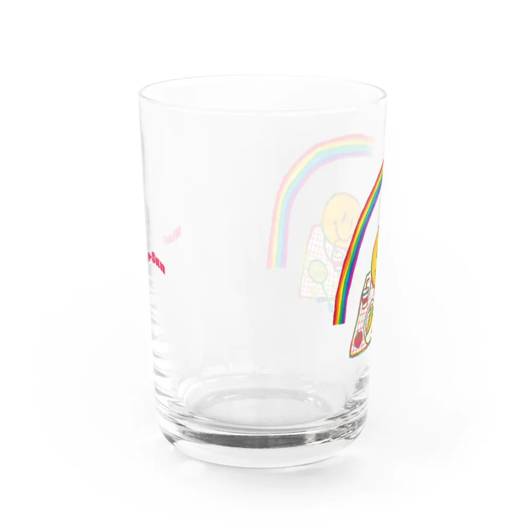 ひなたいようさんのRainbow Picnic Water Glass :back