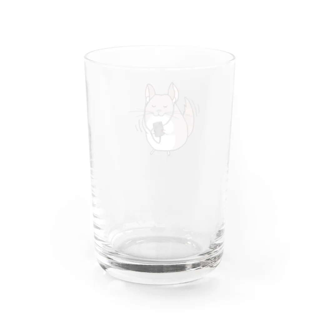 ツチノコーヒーのノリノリチンチラ Water Glass :back