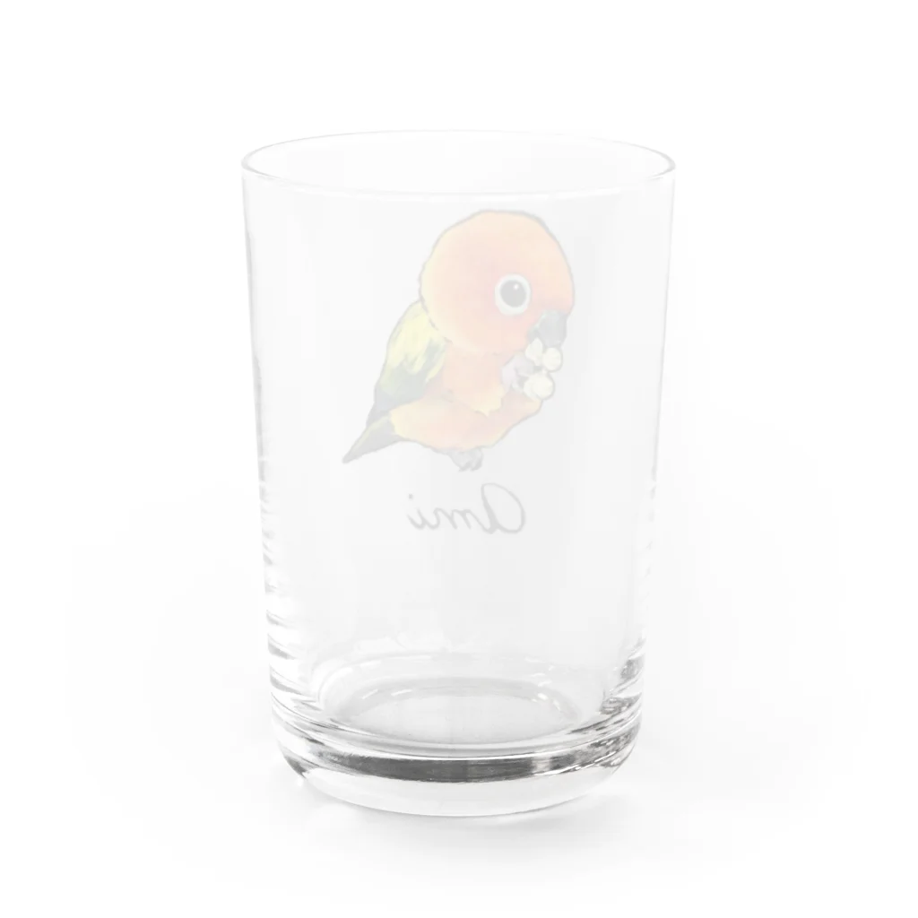 PIPAPUのあみちゃん Water Glass :back