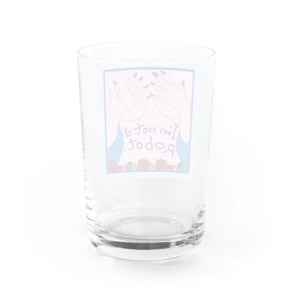 Rina TakahashiのIM NOT A ROBOT Water Glass :back