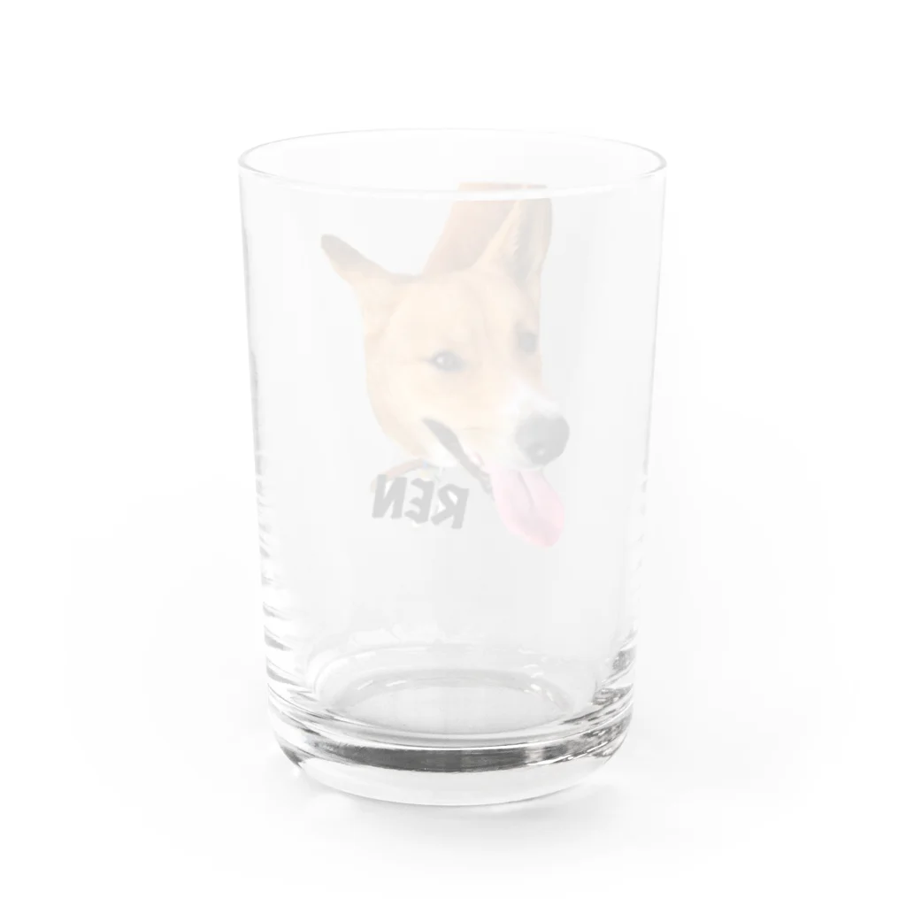 Ikukoの紀州犬　REN Water Glass :back