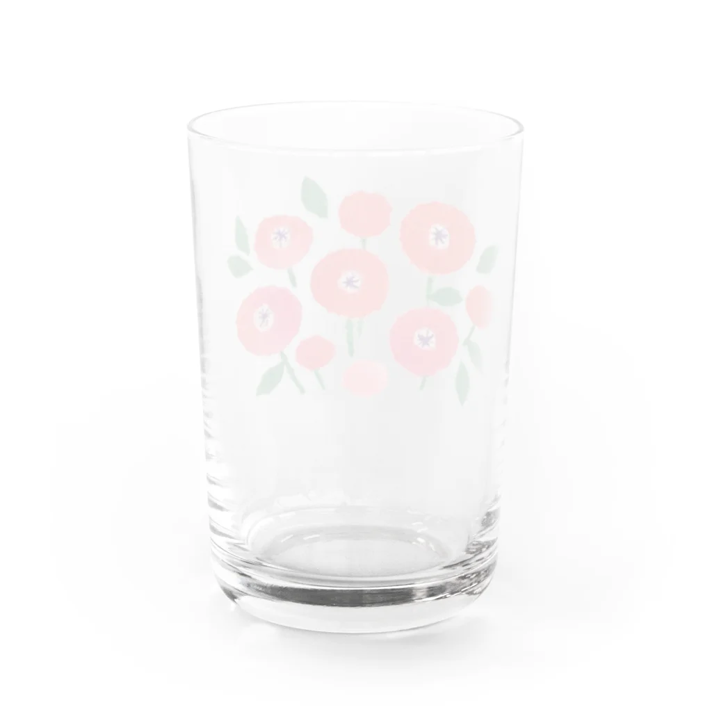 ちぎり絵作家 ウメチギリのお花のある暮らし Water Glass :back