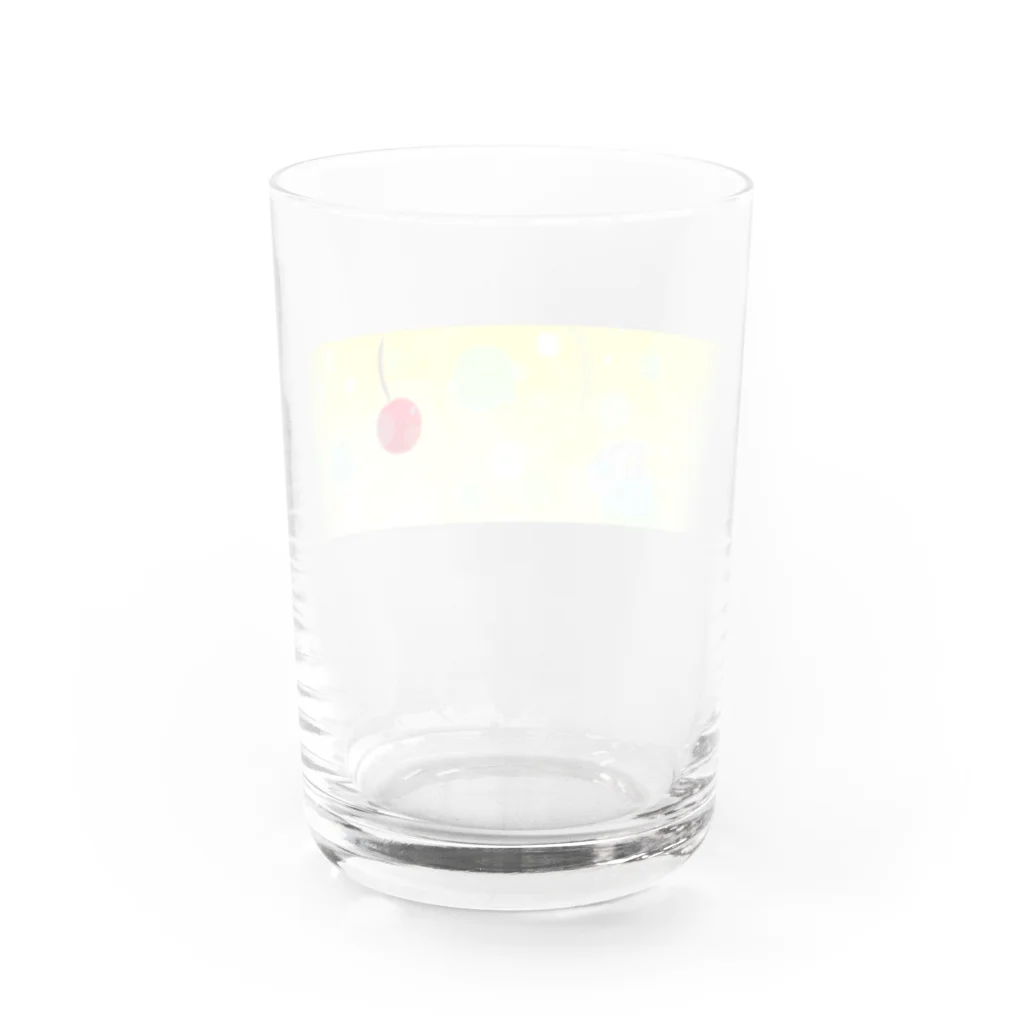 -Meru-のしゅわしゅわしりーず(レモネード) Water Glass :back