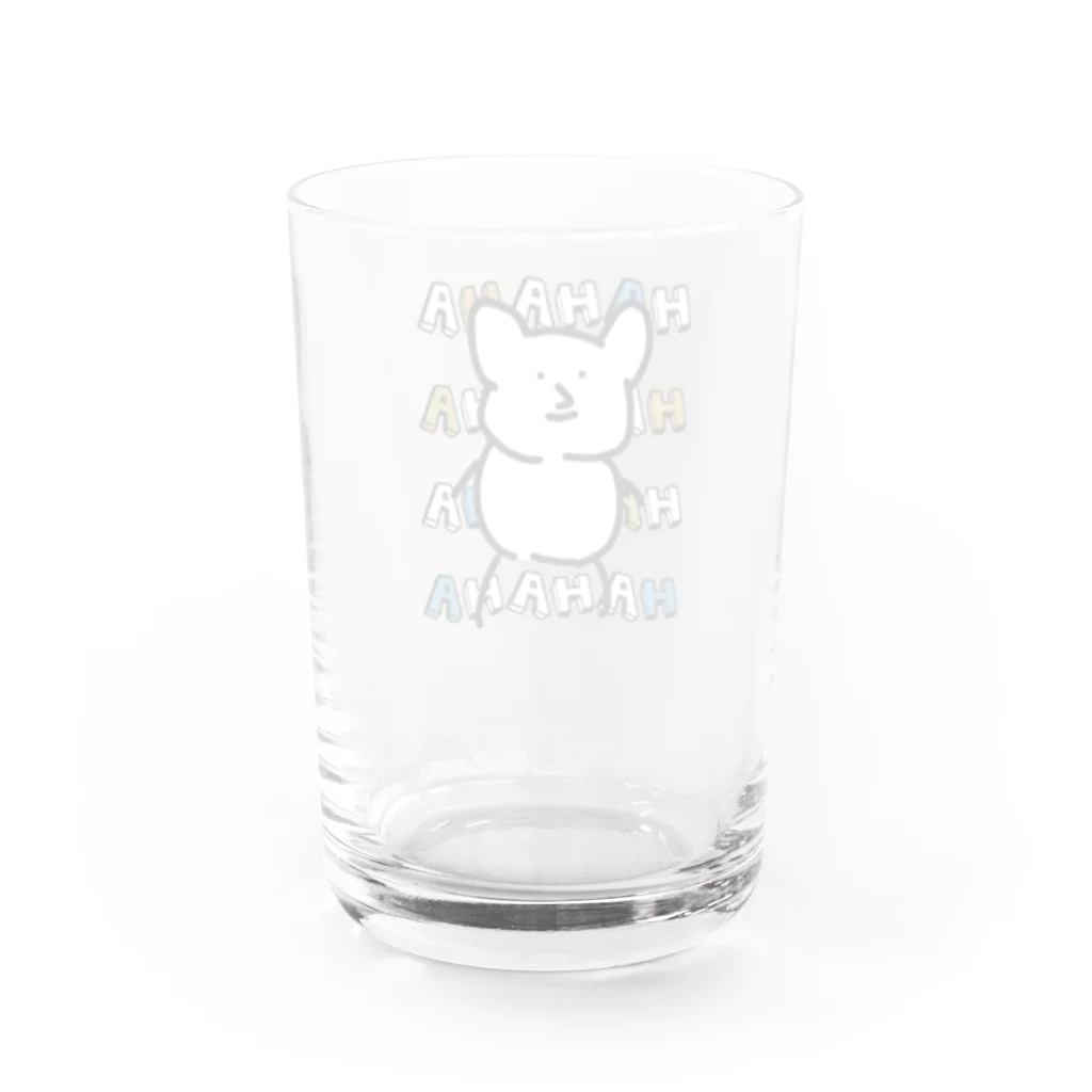 ゆるかわなやつらのめっちゃわらういきもの Water Glass :back