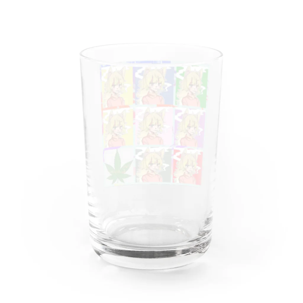 Psy Hedgehog@🌿🦑🍜のPsyHedgehog　（紙）シリーズ Water Glass :back