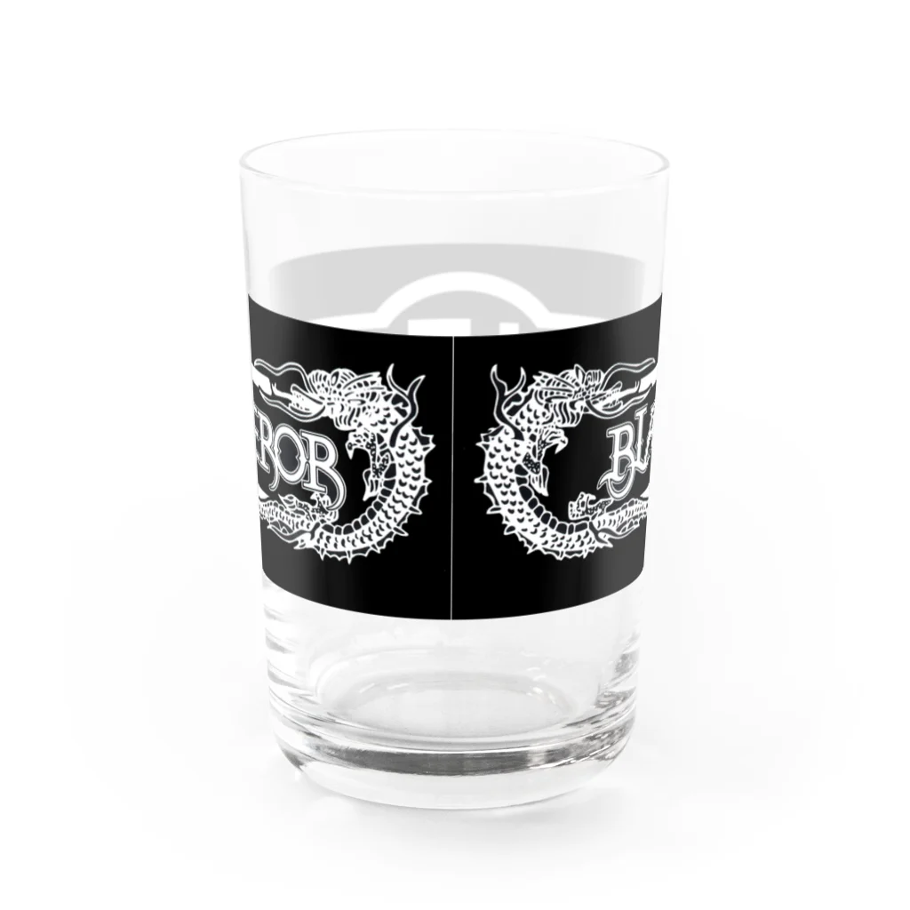 BLACK卍EMPEROR SHOPのエンペラードラゴン・デザイン Water Glass :back