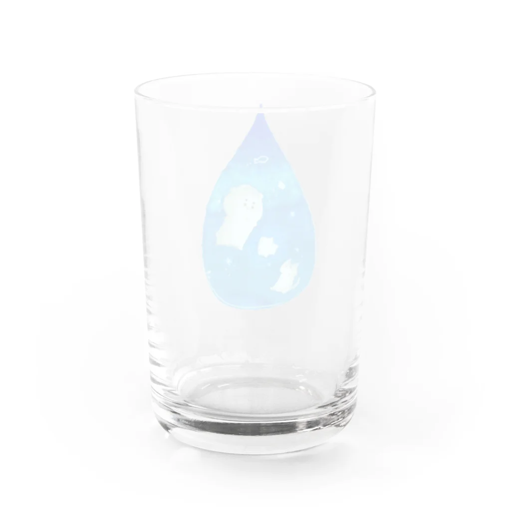 アウトドア&カフェ 甘酸辛苦 kansanshinkuのdrop Water Glass :back