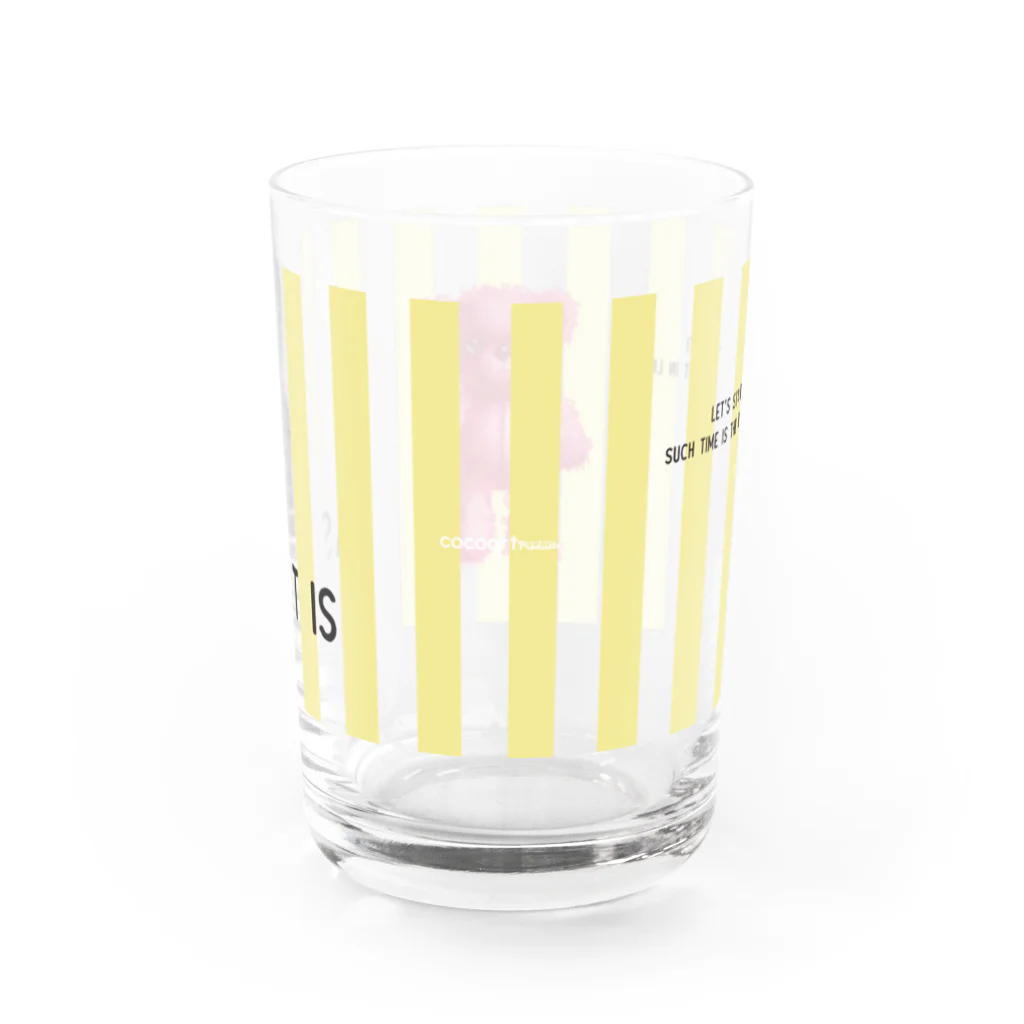 cocoartの雑貨屋さんの【As it is】（桃くま）グラス＝SALE中！！ Water Glass :back