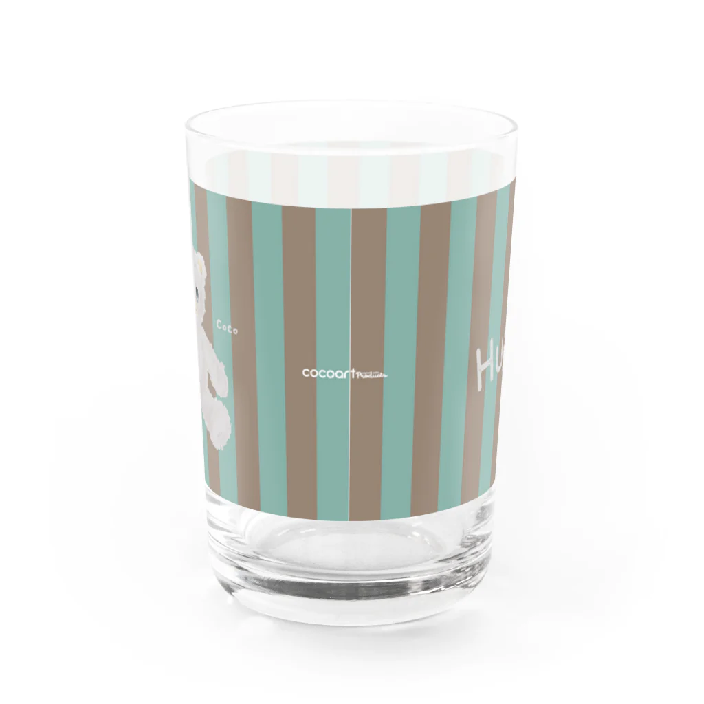 cocoartの雑貨屋さんの【Hug me】（白くま）グラス＝SALE中！！ Water Glass :back