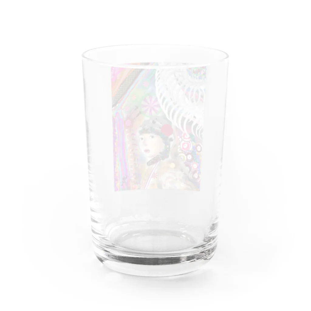 タパイ屋の【己】テムナムてんこ画伯【宇宙】 Water Glass :back