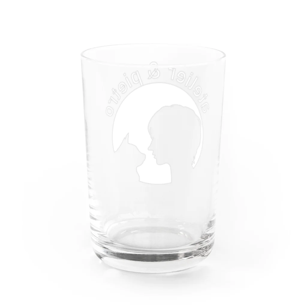 あとぺと🗣🐈atopetoのoshima white Water Glass :back