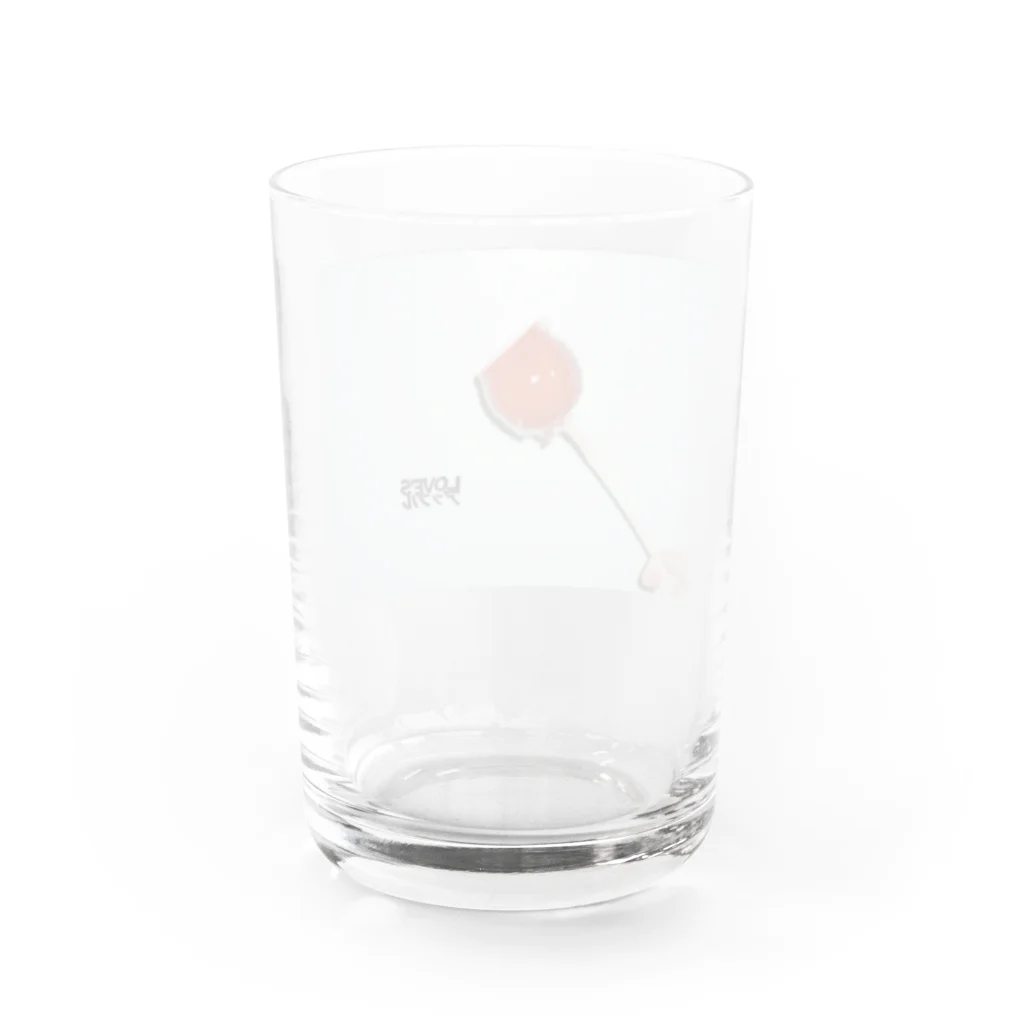 uear___のラブザアップル Water Glass :back
