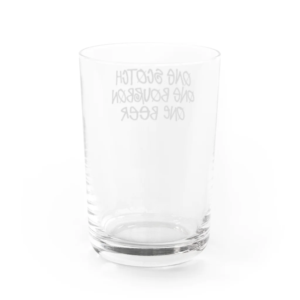 stereovisionのOne Scotch, One Bourbon, One Beer Water Glass :back