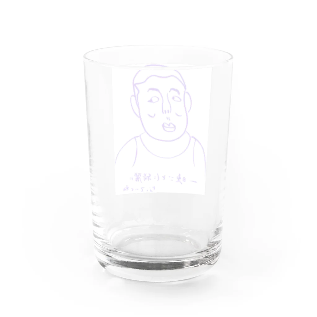 thee good night boysのひとよひとよにひとみごろ Water Glass :back