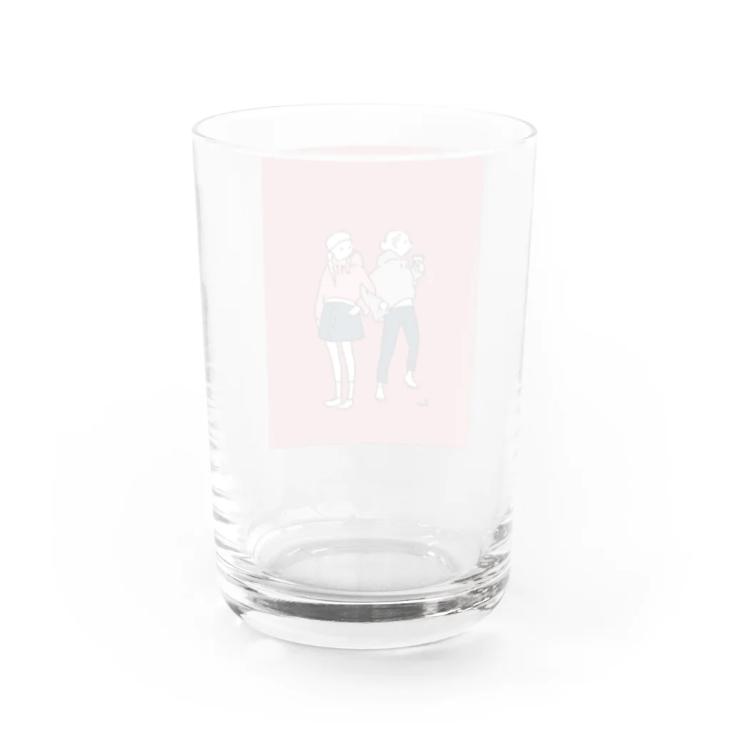 fuminghasegawa_artworkの友達とリンクコーデ ピンク Water Glass :back