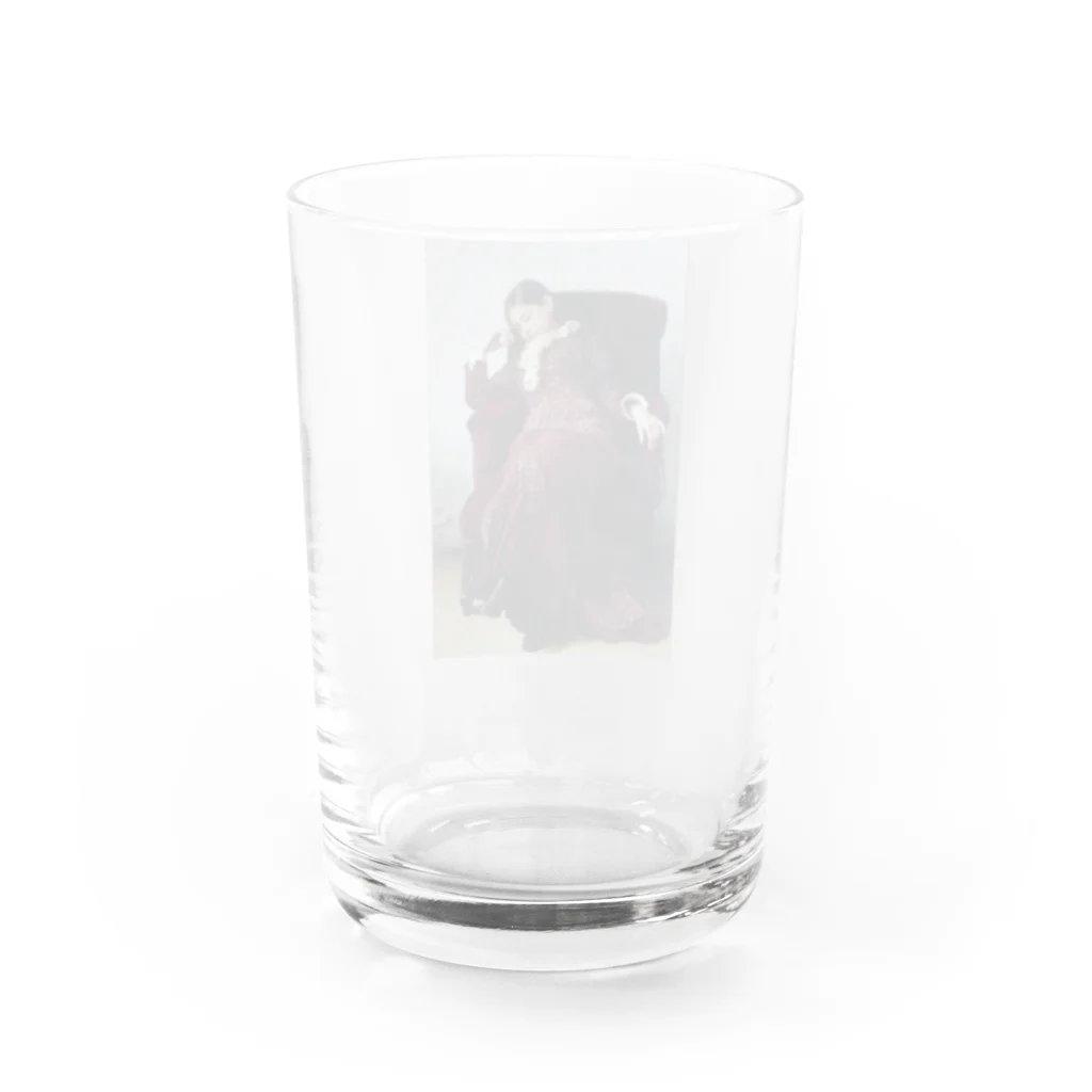 ズシ店のねむねむ娘　西洋画 Water Glass :back