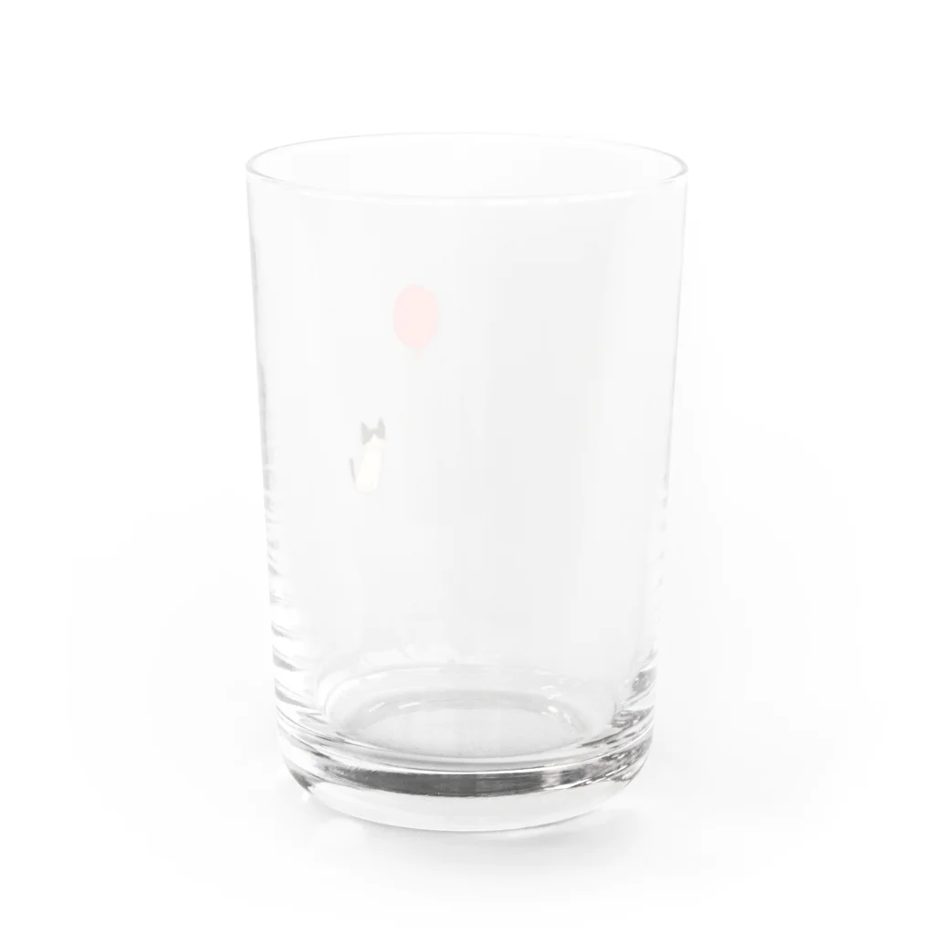 ねこぜのふうせんたんとむぎ Water Glass :back