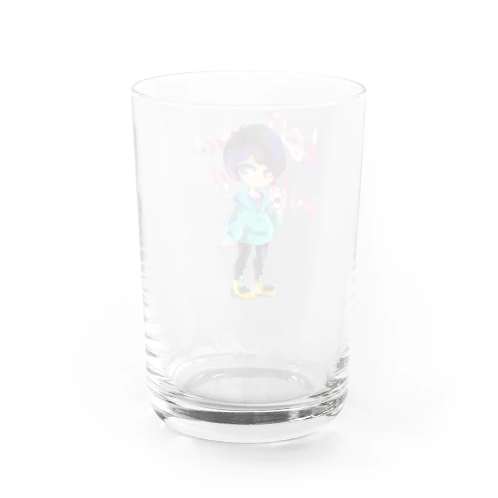 ROBOのLet’s drink milk! Water Glass :back