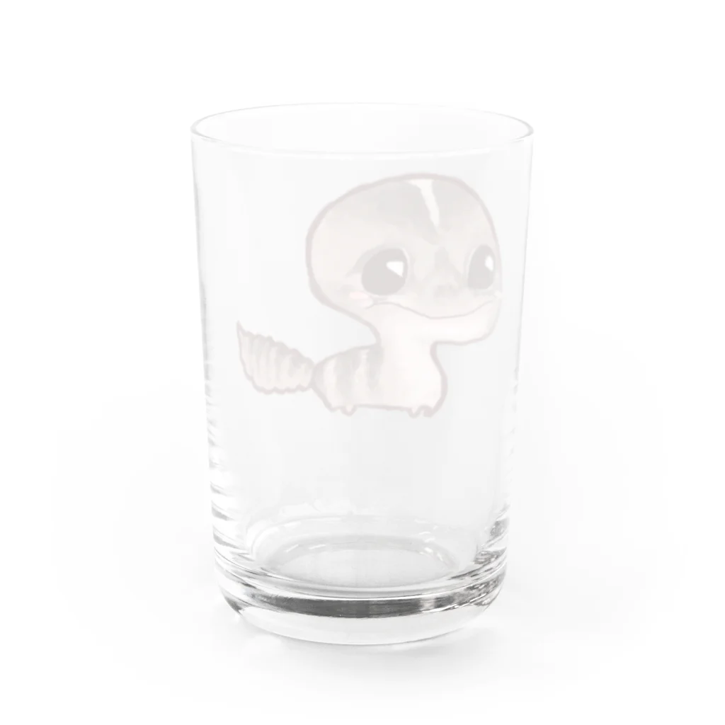 藍色Zooのノーマルストライプニシアフちゃん Water Glass :back