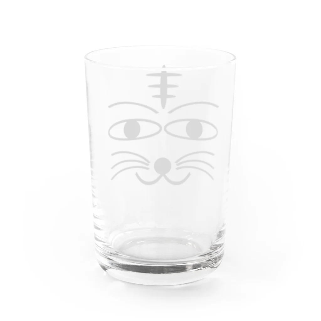 しる猫☆ミ雑貨店の見つめてにゃんにゃん Water Glass :back