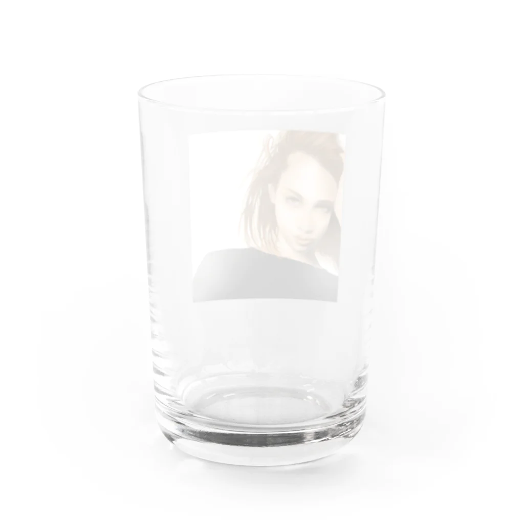 OCHIYASのorange girl  Water Glass :back