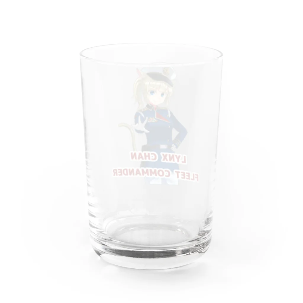 Lynx Highland shopのりんくすちゃん艦隊司令A Water Glass :back