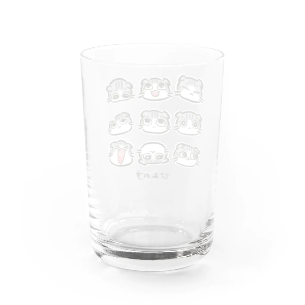 ちゃねこ商店のぴあちんグラス Water Glass :back