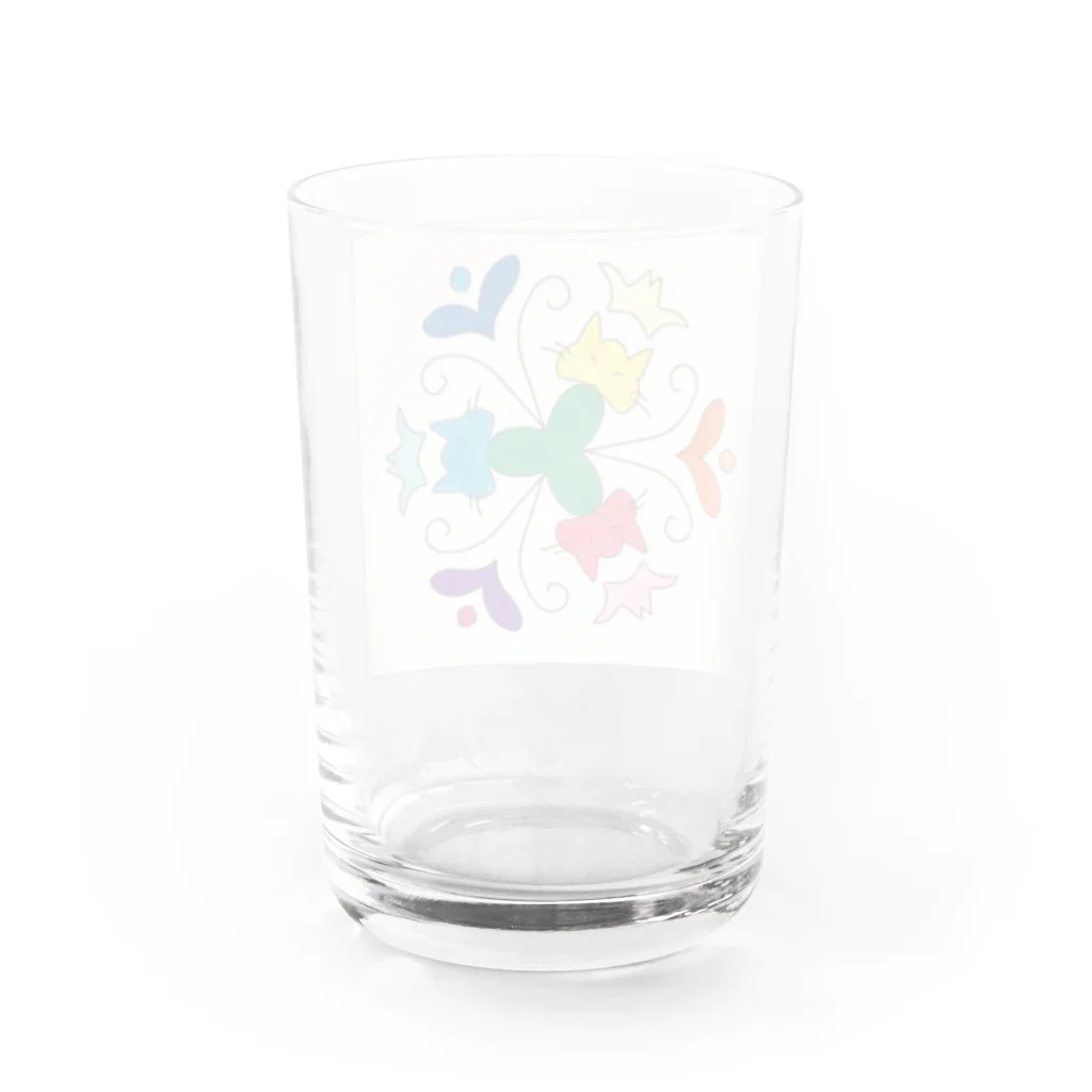 アトリエ　ＳＵＰＵのねこマンダラ Water Glass :back