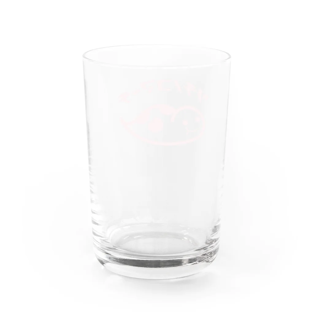 ツチノコマーチのツチノコちゃん★ピンク★ Water Glass :back