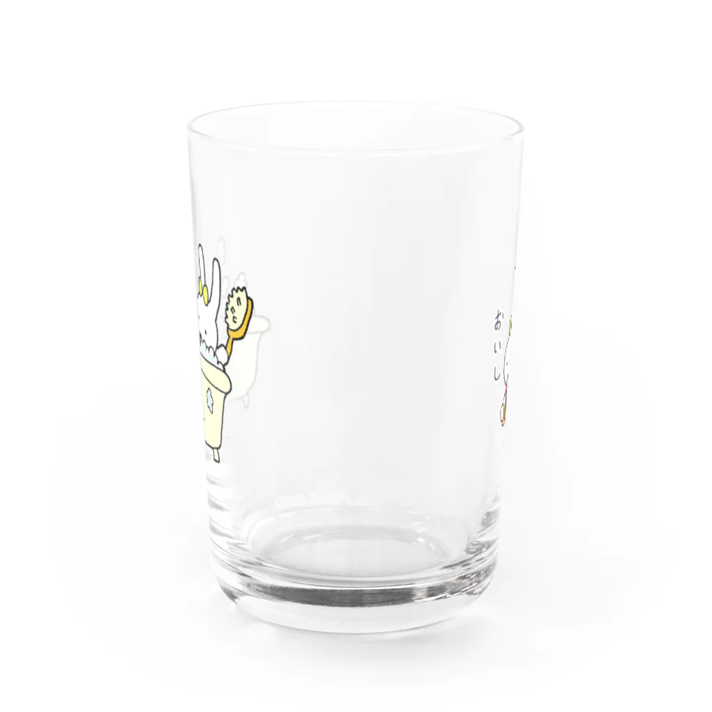 さとうりんごの風呂上りのうさ子 Water Glass :back