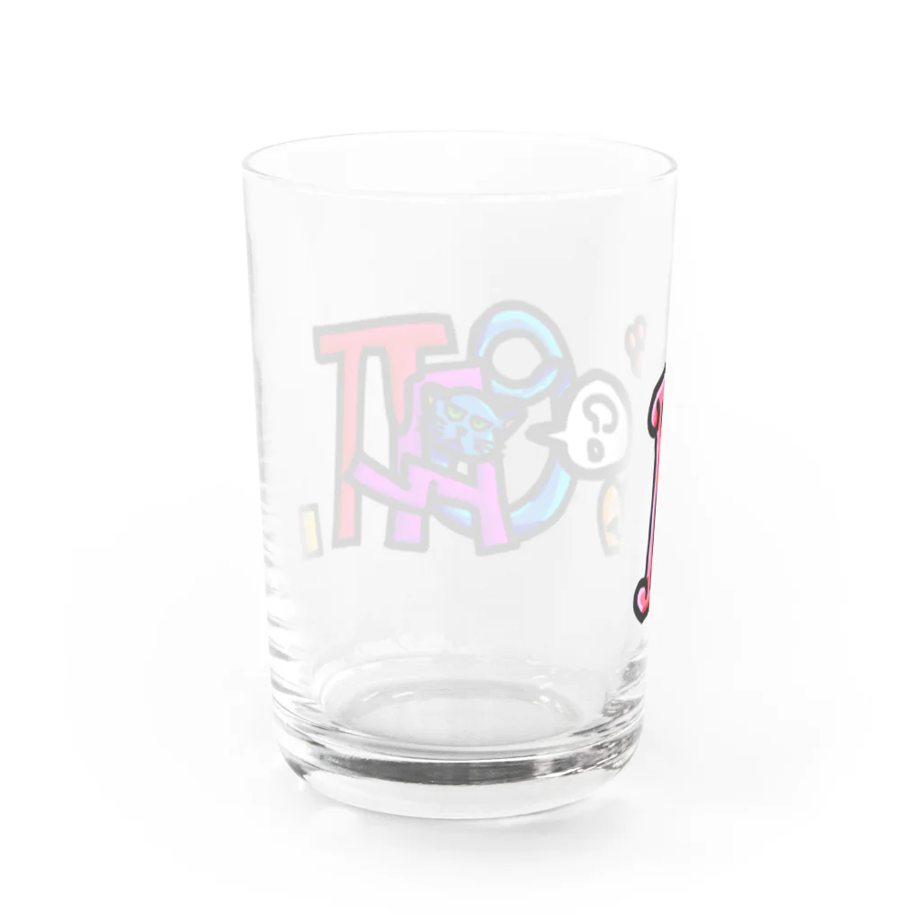 Daoji's Flagのミント「I'm cat.」 Water Glass :back