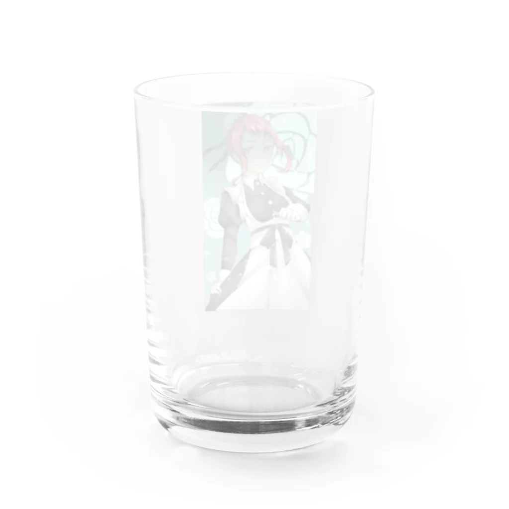 紅玉 海星のメイド様 Water Glass :back