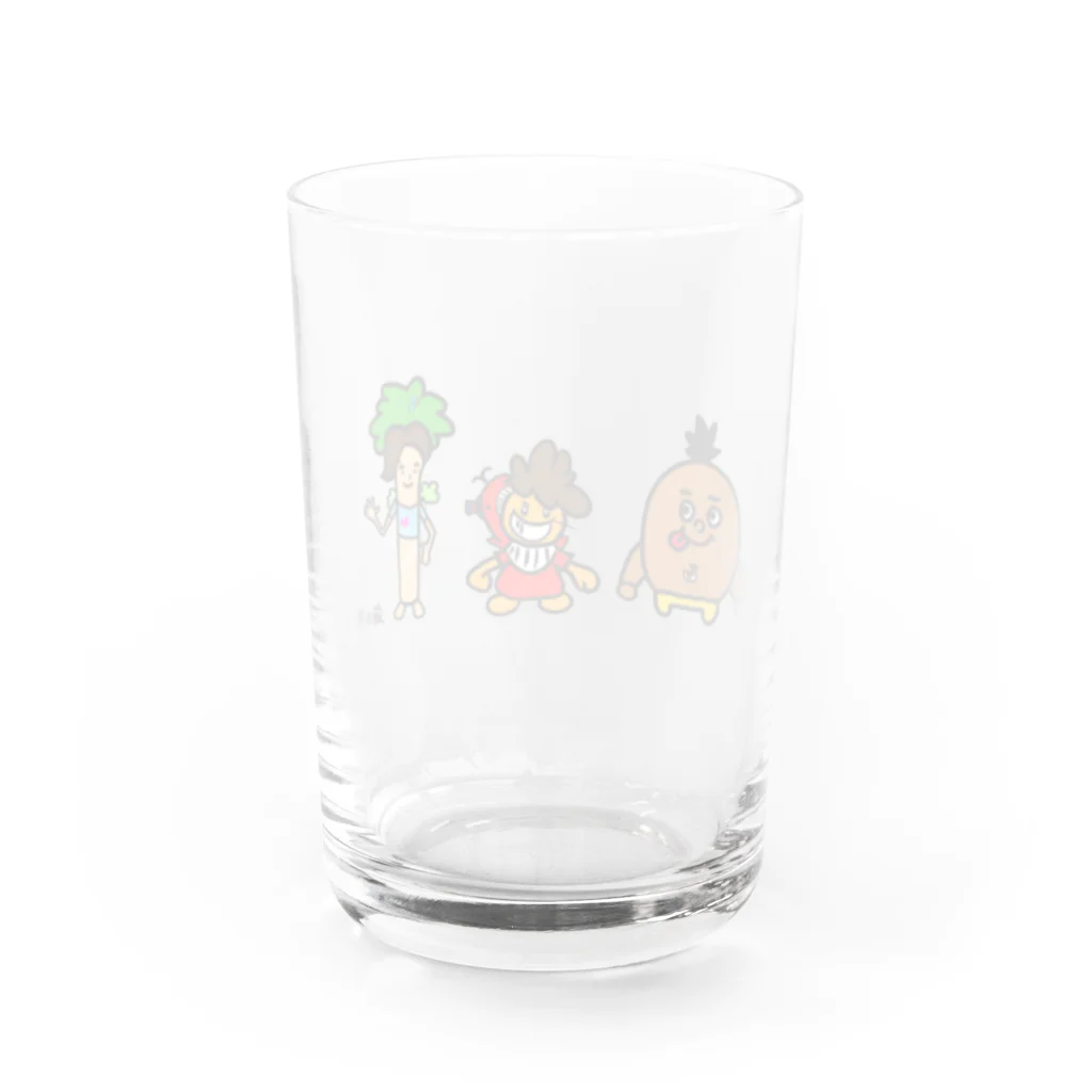 笑方箋の笑方箋マスコットちゃん Water Glass :back