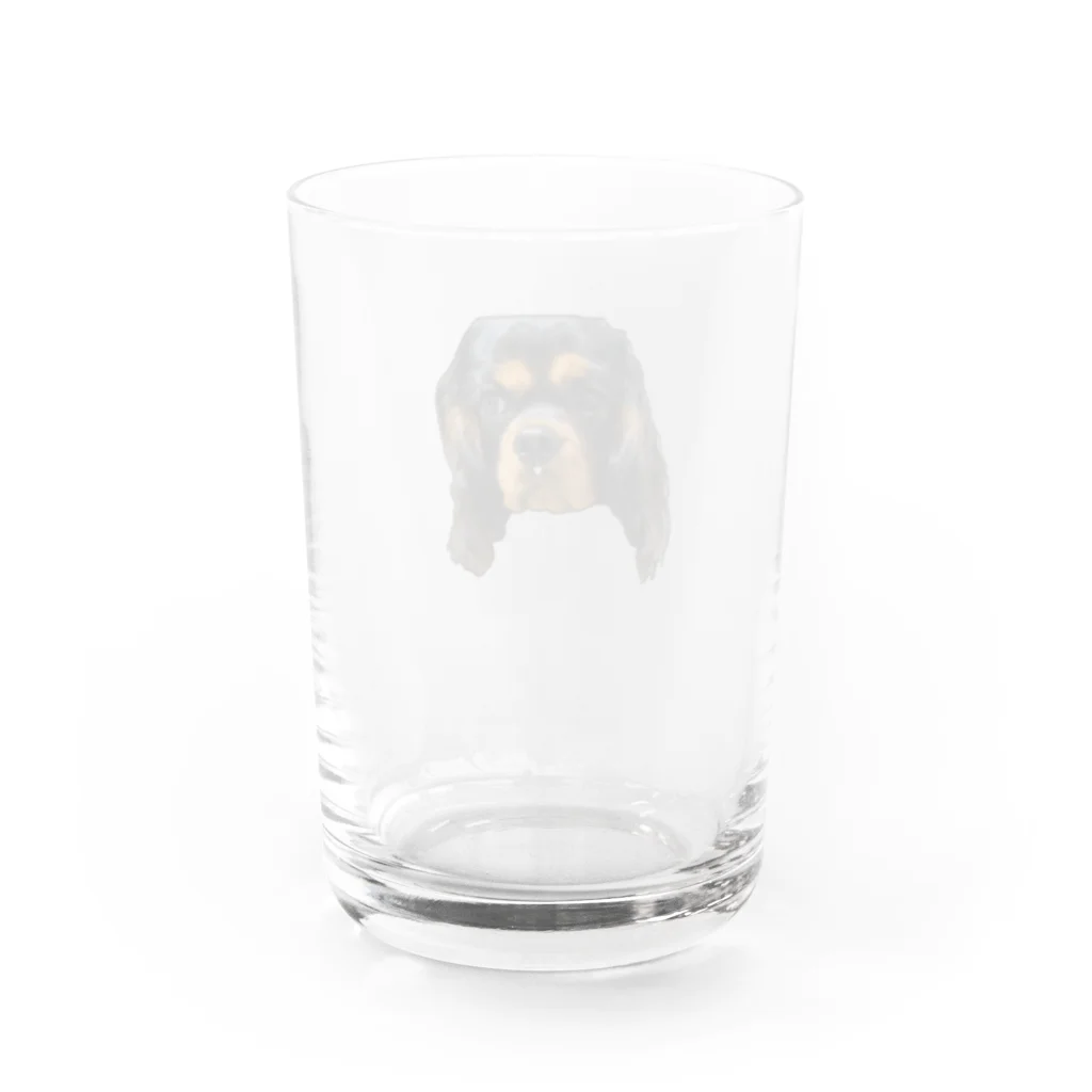 ろらのキャバリアショップの鼻水垂れ犬 Water Glass :back