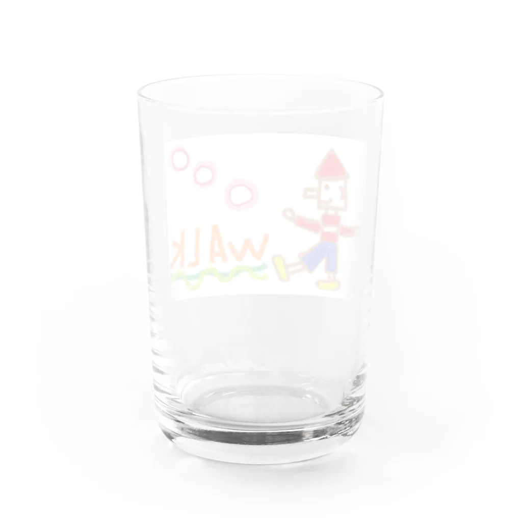 usa100の歩こう歩こう歩こう♪ Water Glass :back