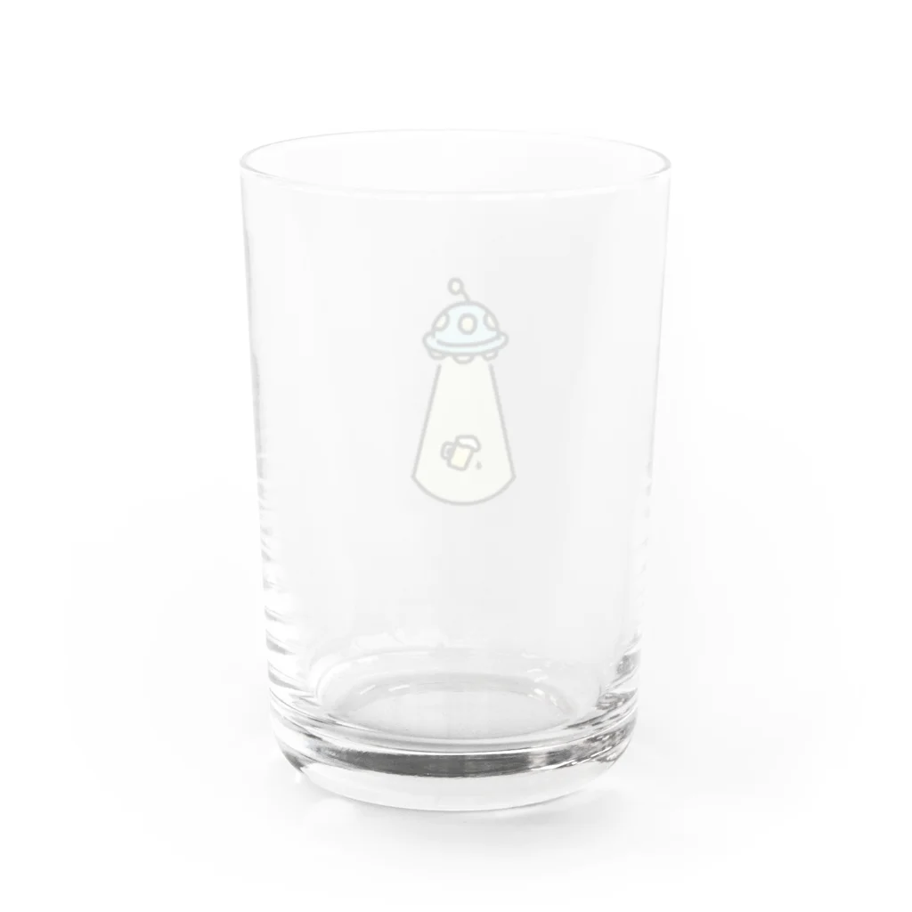 居酒屋のビールに国境なし Water Glass :back