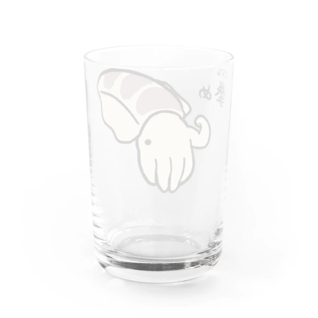 まいにちめんだこのお店のこぶしめ Water Glass :back