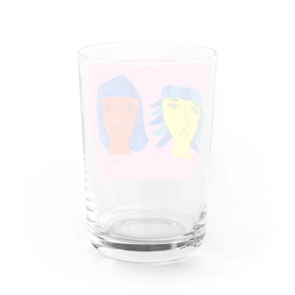 chikkaのみてよ私たちを Water Glass :back