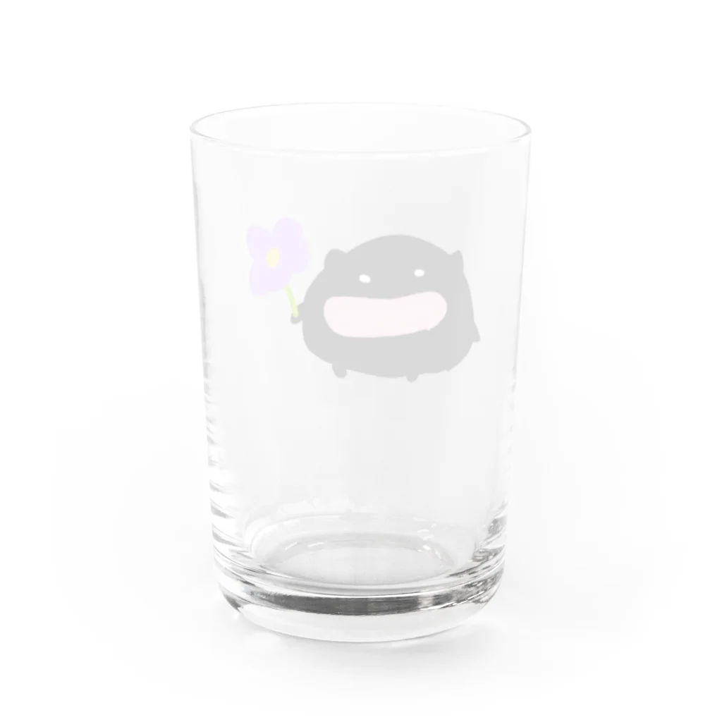 ダイナマイト87ねこ大商会の近所のくろちゃん Water Glass :back