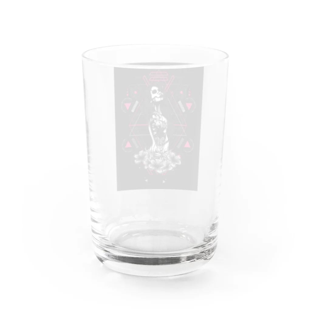 レッドムーンのneo girl Water Glass :back